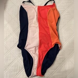Women’s one-piece bathing suit.